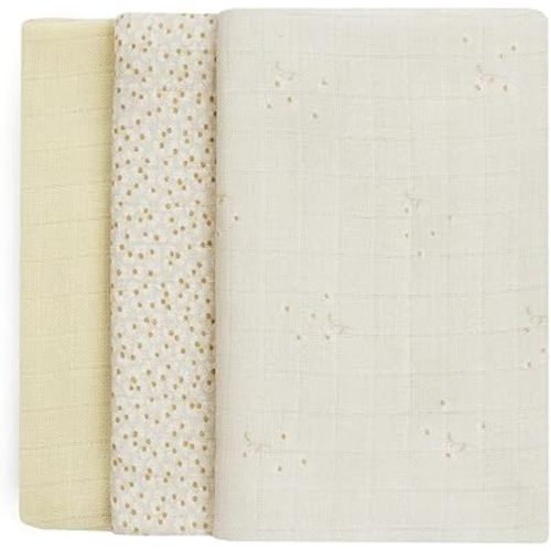 Avery Row Muslin Square Set of 3 Wild Chamomile