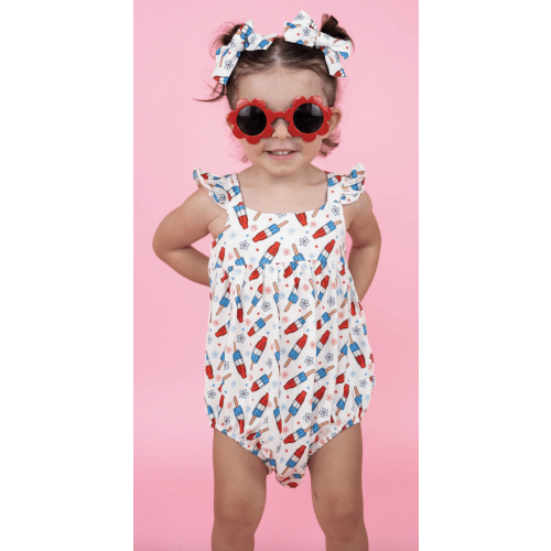 LITTLE MISS FIRECRACKER DREAM BUBBLE ROMPER 0-3M
