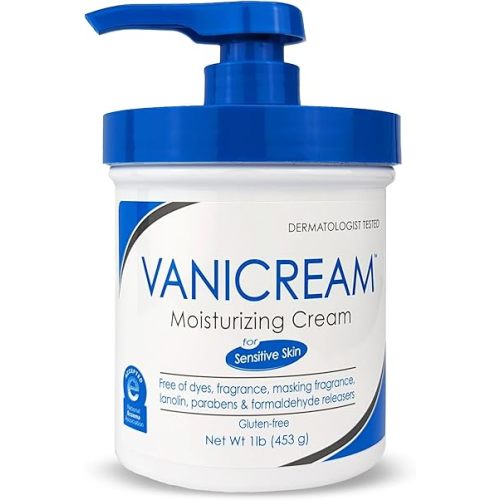 Vanicream Moisturizing Skin Cream with Pump Dispenser - 16 fl oz (1 lb) - Moisturizer Formulated Without Common Irritants for Those with Sensitive Skin