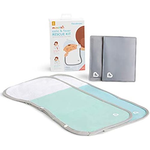 Munchkin TheraBurpee Colic & Fever Rescue Kit with Hot & Cold Therapy Burp Cloths