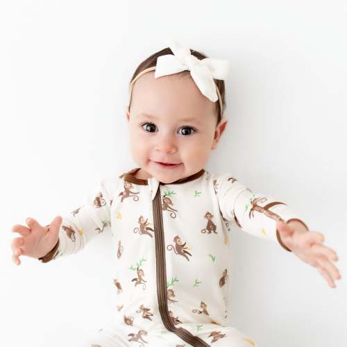 Monkey Zippered Footie