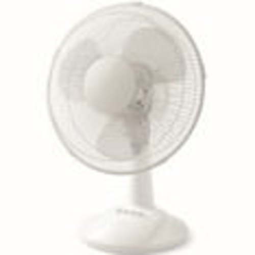 Mainstays 12" 3-Speed Oscillating Table Fan, FT30-8MBW, New, White