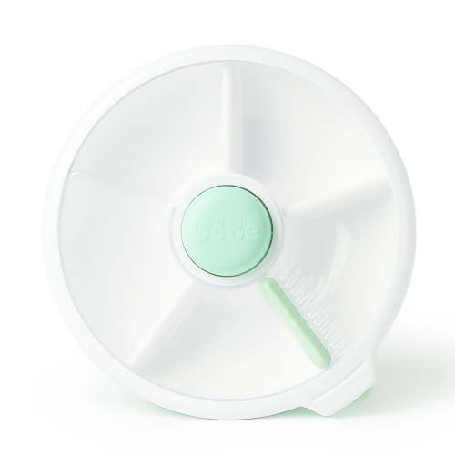 GoBe Kids Snack Container Snack Spinner (Large) - Reusable Bento Style Divided Snack Containers for Lunch, Travel, On The Go
