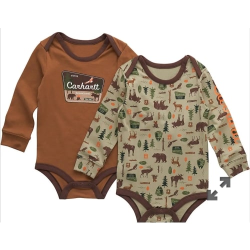 Boys' 2-Piece Long Sleeve Outdoor Bodysuit Set (Baby) | F25 Products | Carhartt