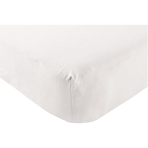 Touched by Nature Unisex Baby and Toddler Organic Cotton Crib Sheet, White, One Size
