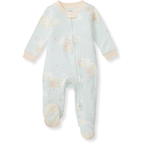 Burt's Bees Baby Boys' Organic Cotton Loose Fit Sleep and Play One-Piece Zip Front Footed Pajamas