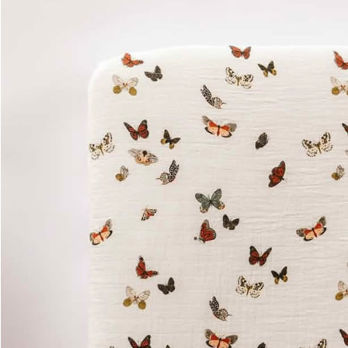 Clementine Kids Butterfly Migration Crib Sheet – oh baby!