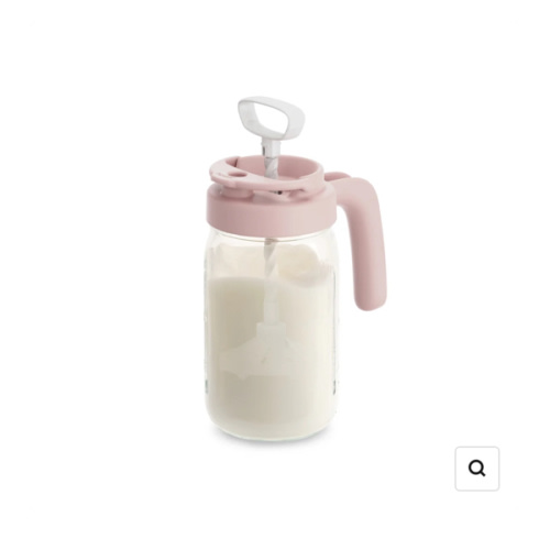Glass Formula And Breastmilk Mixing Pitcher with Mixing Handle