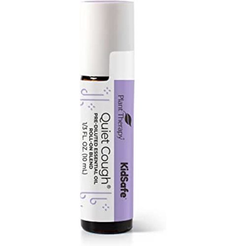 Plant Therapy Quiet Cough KidSafe Pre-Diluted Essential Oil Roll-on 10 mL (1/3 oz) 100% Pure, Therapeutic Grade