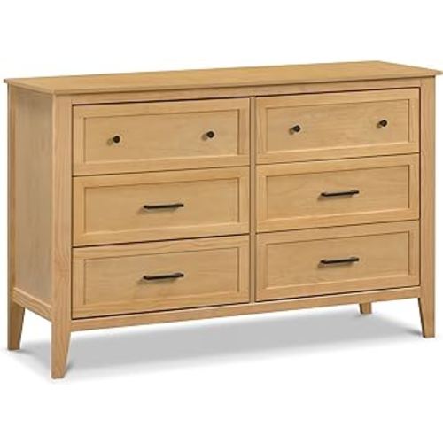 Davinci Sawyer Farmhouse 6-Drawer Dresser in Honey