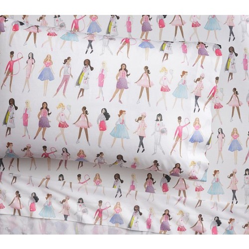 Barbie™ Organic Sheet Set | Pottery Barn Kids