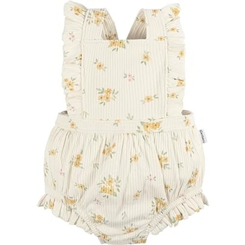 Gerber Baby Girls Sleeveless Ruffle Romper
