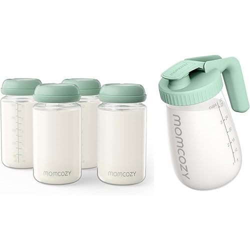 Momcozy Natural Baby Bottle and Momcozy Breast Milk Pitcher