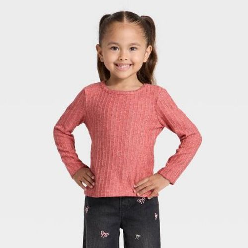 Toddler Girls' Pointelle Long Sleeve T-Shirt - Cat & Jack™