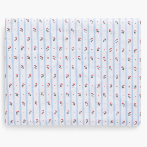 The Crib Sheet - Floral Stripe - Hill House Home