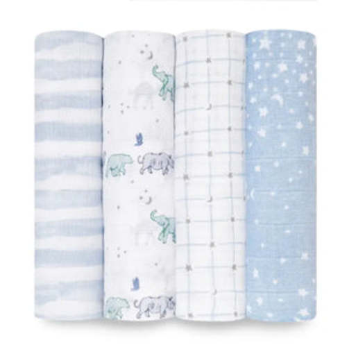 Boutique Cotton Muslin Swaddles 4 Pack | aden + anais