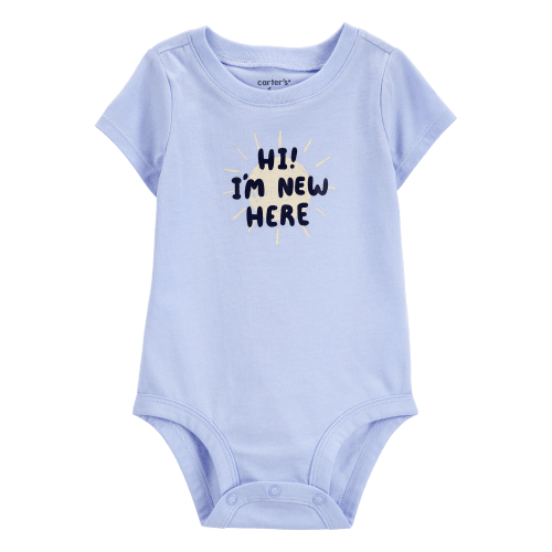 Baby I'm New Here Short-Sleeve Bodysuit - Carter's | Carter's