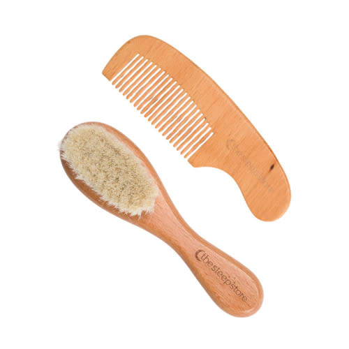 The Sleep Store Wooden Baby Brush & Comb Set