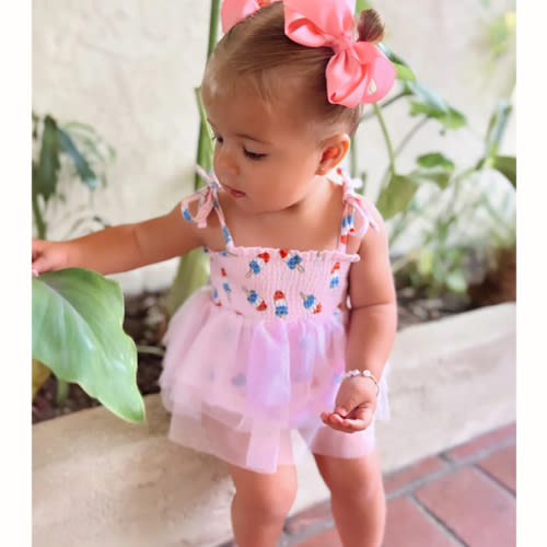 Muslin Tutu Bubble, Pink Red, White & Blue Popsicle – SpearmintLOVE