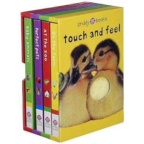 Bright Baby Touch & Feel Boxed Set: On the Farm, Baby Animals, At the Zoo and Perfect Pets (Bright Baby Touch and Feel)