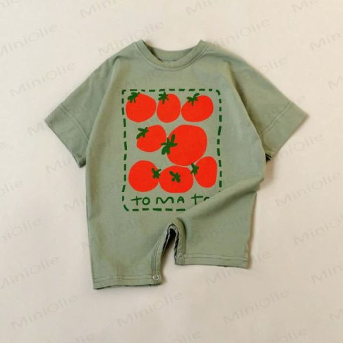 Baby Tomatoes Green Romper