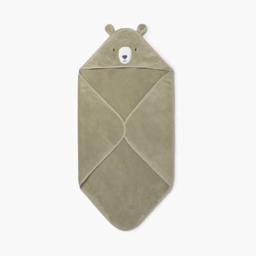MORI Hooded Bear Baby Bath Towel - Brown, One Size