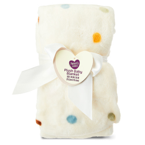 Parent's Choice Neutral Plush Dot Blanket