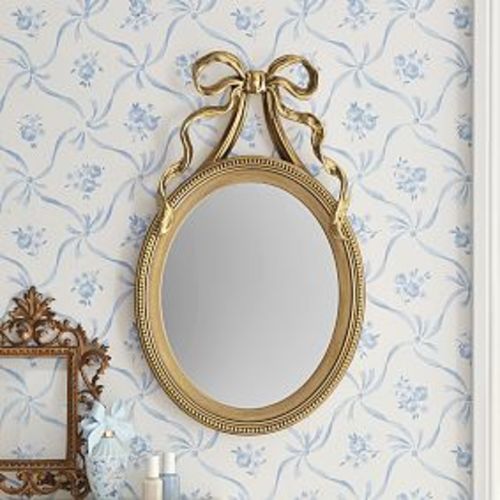 LoveShackFancy No Nails Oval Wall Mirror