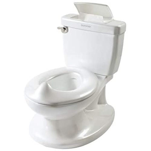 Summer Infant My Size Potty, White - Realistic Potty Training Toilet Looks and Feels Like an Adult Toilet - Easy to Empty and Clean
