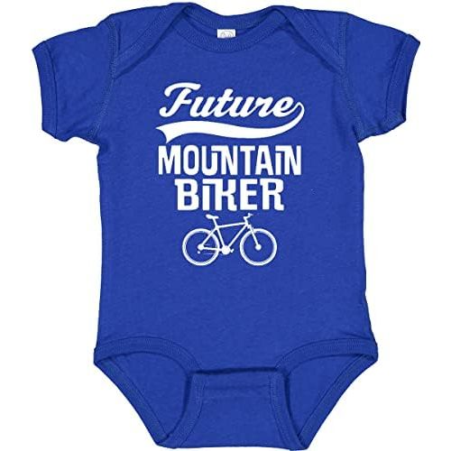 inktastic Future Mountain Biker Baby Bodysuit