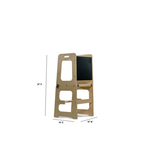 4 in 1 Kitchen Tower, Desk, Step Stool and Chalkboard
