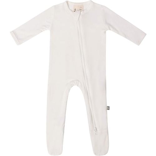 KYTE BABY Unisex Zipper Closure Footies, Rayon Made From Bamboo, 0-24 Months