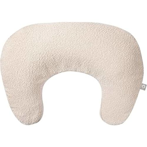 Boppy Nursing Pillow with Luxe Fabric Cover, Oatmeal Boucle, Larger, More Supportive Pillow for Breastfeeding and Bottle Feeding; Firmer and Higher Than Original, w/Premium Cover; JPMA Certified