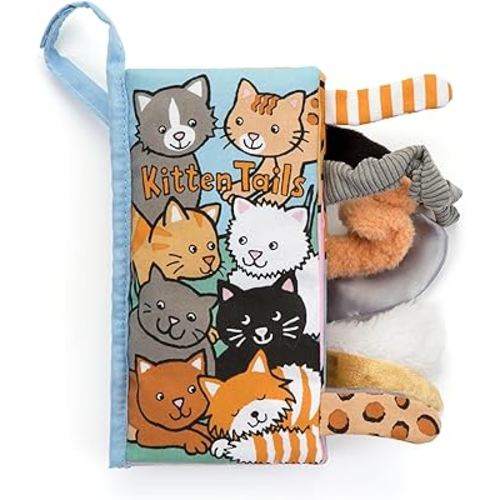 Jellycat Kitten Tails: A Soft Activity Baby Book Children's Book | Baby Gift