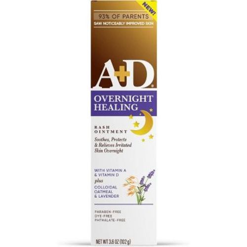 A+d Overnight Diaper Rash Healing Cream - 3.6oz