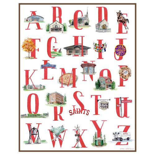 St. Lawrence University ABC Print — Emma Garfield