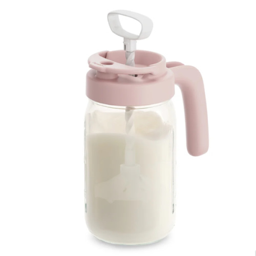 Glass Formula And Breastmilk Mixing Pitcher with Mixing Handle