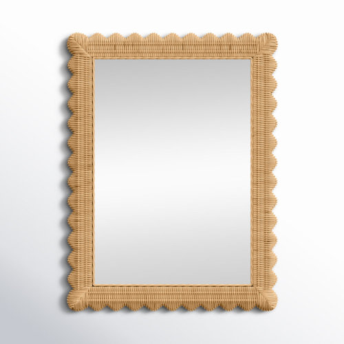 Birch Lane™ Lacie Rattan Rectangle Wall Mirror & Reviews | Birch Lane