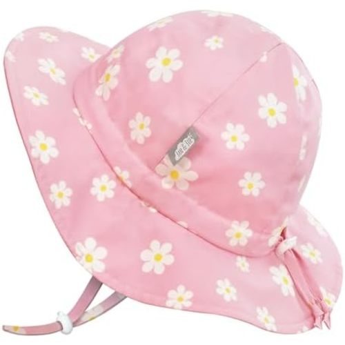 JAN & JUL Adjustable Cotton Floppy Sun Hat with 50+ UPF Protection for Girls