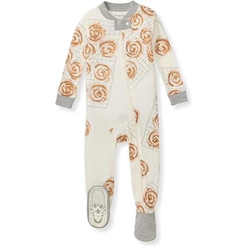 Burt's Bees Baby Pajamas, Zip Front Non-slip Footed Pjs, 100% Organic Cotton and Toddler Sleepers