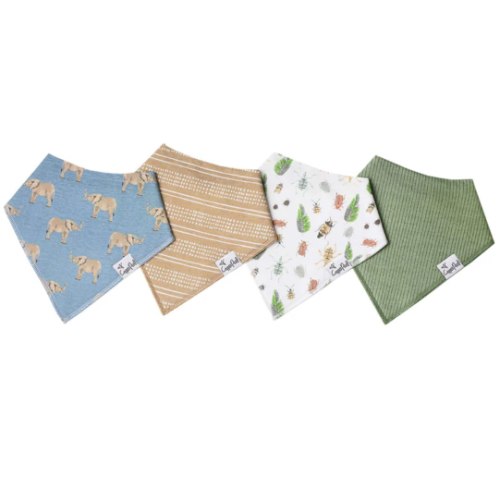 Baby Bandana Bibs - Peanut