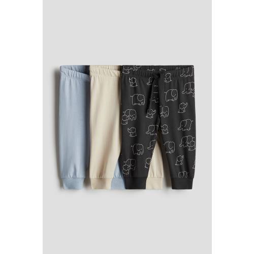 3-PACK COTTON JERSEY JOGGERS