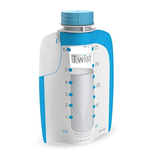 Kiinde Twist Pouch Breast Milk Storage Bags for Pumping, Freezing, and Feeding (Pack of 160) - 6 Ounce (Pack of 160)
