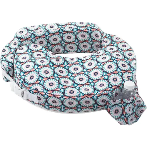 My Brest Friend Original Nursing Pillow | Ergonomic Breastfeeding Pillows | Supports Both Mom & Baby | Breastfeeding Essentials | Handy Side Pocket, Double Straps & Removable Cover, Coral