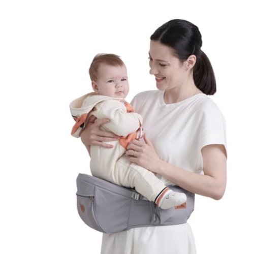 Sunveno Ergonomic Hip Seat Safety Infant Baby Carrier, Gray, One Size