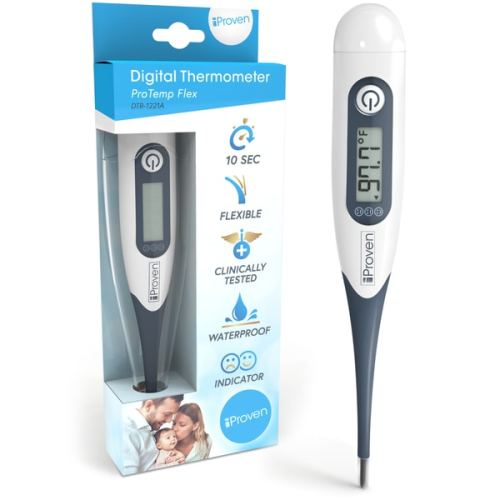 iProven Oral and Rectal Thermometer with Flexible Tip