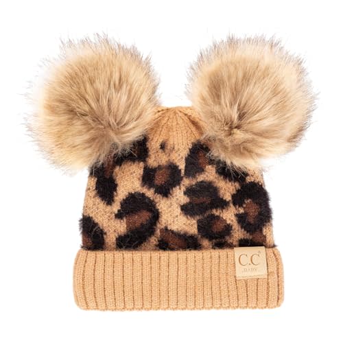Funky Junque Baby Beanie Hat - Soft Knit Winter Cap with Double Pom Pom - Easter Pastels, Classic Solids, Value Packs