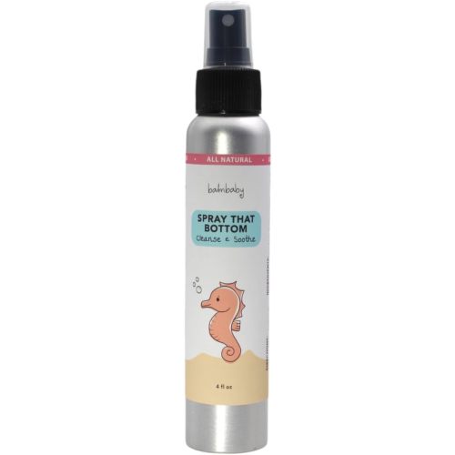Balm Baby Spray That Bottom - Diaper Rash Cream Spray – No Touch - No Rub - Travel Friendly Skin Aid To Cleanse, Moisturize, Soothe, Prevent and Heal – 4oz All Natural, Vegan, Herbal Diaper Care