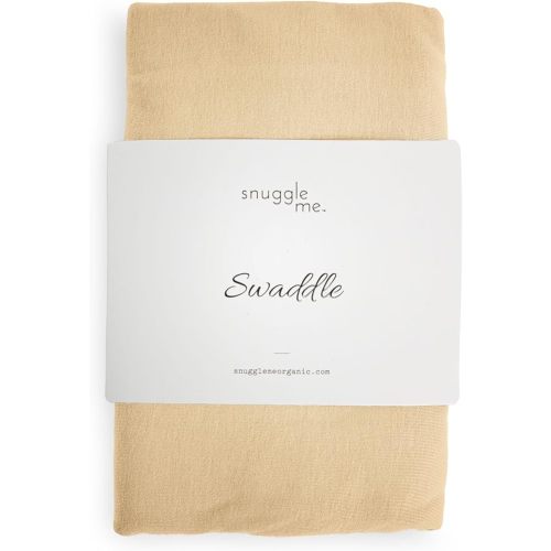 snuggle me Swaddle | Organic Cotton Swaddle Blanket, Soft Stretch, 47 x 47 inches (Honey)