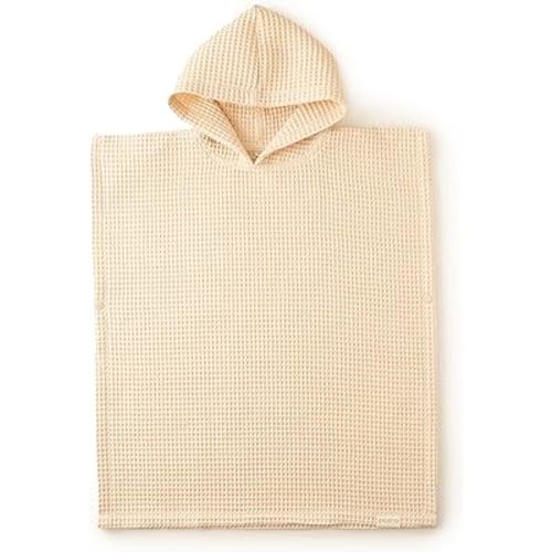 Stylish Hooded Beach Towel for Kids - Extra Soft and Fast Drying Poncho For Toddlers 1-3 Years is Made of Premium Waffle Cotton - Perfect Baby Cover Up for Beach Days or Pool and Bath Time Adventures